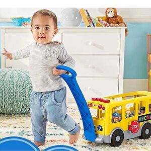 Fisher-Price little people large pull behind bus only